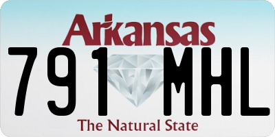 AR license plate 791MHL