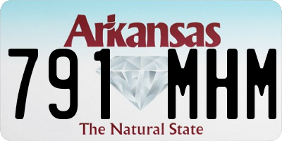 AR license plate 791MHM