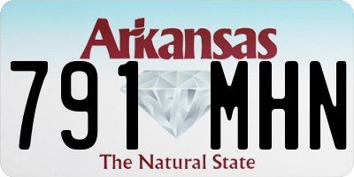 AR license plate 791MHN