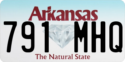 AR license plate 791MHQ