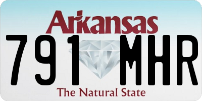 AR license plate 791MHR