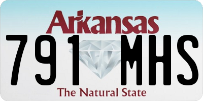 AR license plate 791MHS