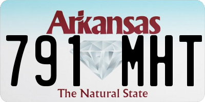 AR license plate 791MHT
