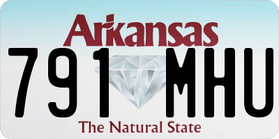 AR license plate 791MHU