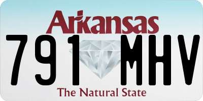 AR license plate 791MHV
