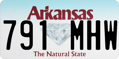 AR license plate 791MHW