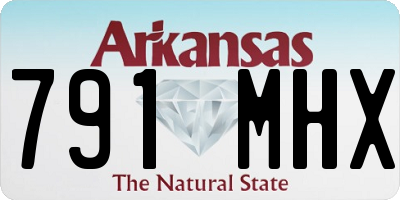AR license plate 791MHX