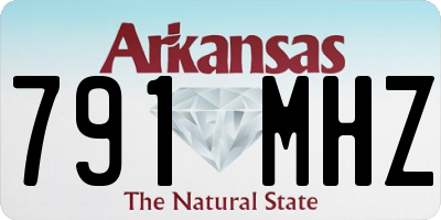 AR license plate 791MHZ