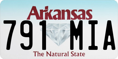AR license plate 791MIA