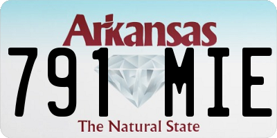 AR license plate 791MIE