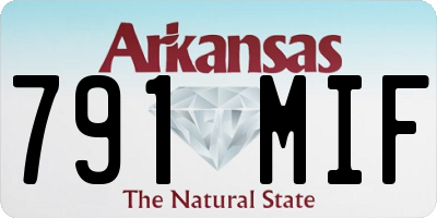 AR license plate 791MIF