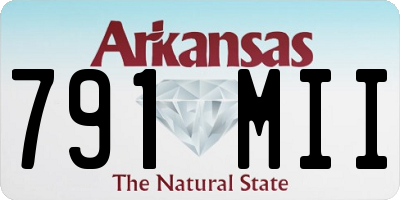 AR license plate 791MII
