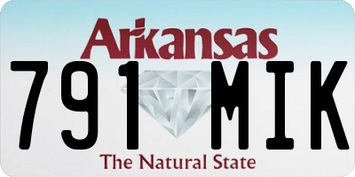 AR license plate 791MIK