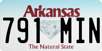 AR license plate 791MIN