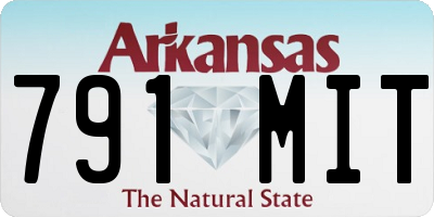 AR license plate 791MIT
