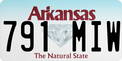 AR license plate 791MIW