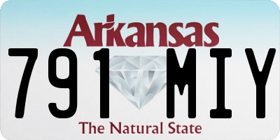 AR license plate 791MIY
