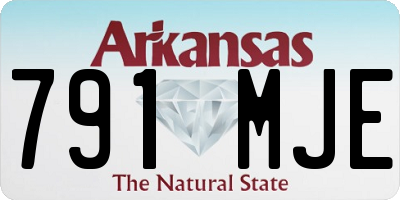 AR license plate 791MJE