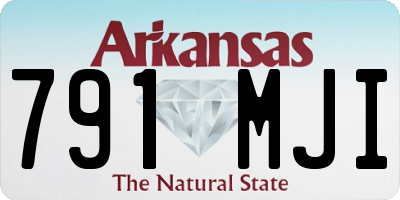 AR license plate 791MJI