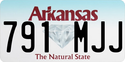 AR license plate 791MJJ