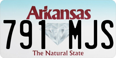 AR license plate 791MJS