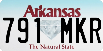 AR license plate 791MKR