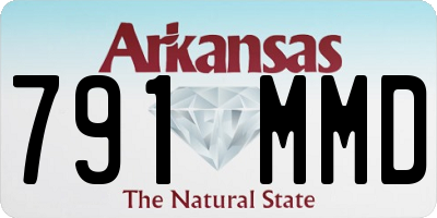 AR license plate 791MMD