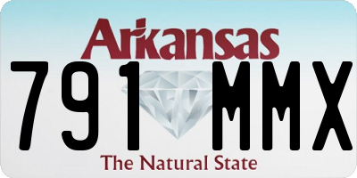 AR license plate 791MMX