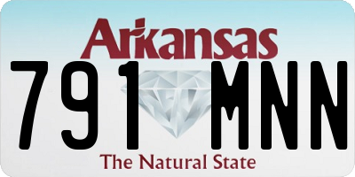 AR license plate 791MNN