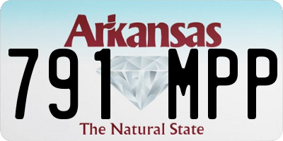 AR license plate 791MPP