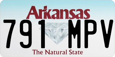 AR license plate 791MPV