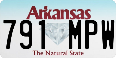 AR license plate 791MPW