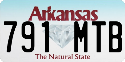 AR license plate 791MTB
