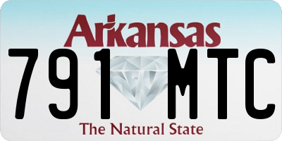 AR license plate 791MTC