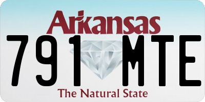 AR license plate 791MTE