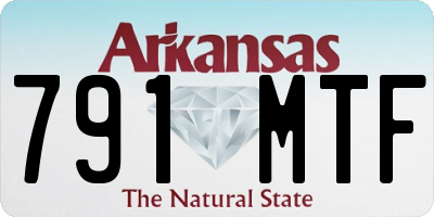 AR license plate 791MTF