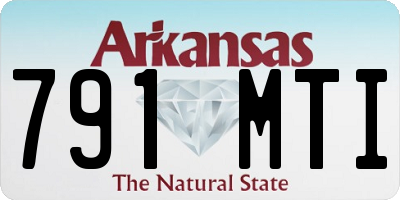 AR license plate 791MTI