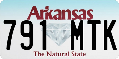 AR license plate 791MTK