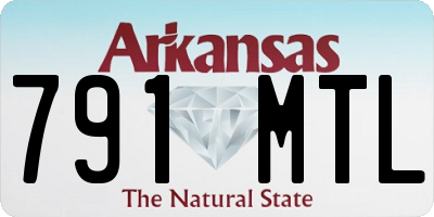 AR license plate 791MTL