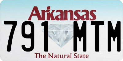 AR license plate 791MTM