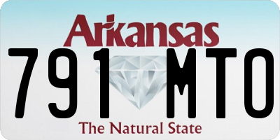 AR license plate 791MTO