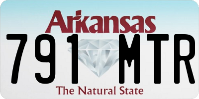 AR license plate 791MTR