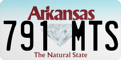 AR license plate 791MTS