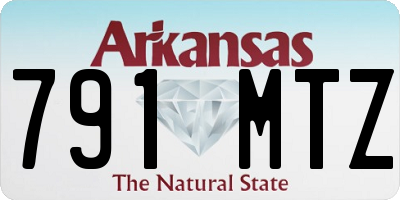 AR license plate 791MTZ