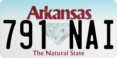 AR license plate 791NAI