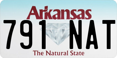 AR license plate 791NAT