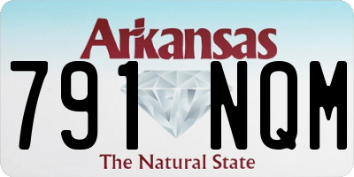 AR license plate 791NQM