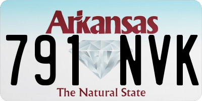 AR license plate 791NVK