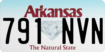 AR license plate 791NVN