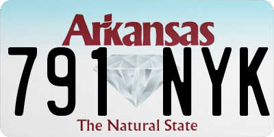 AR license plate 791NYK